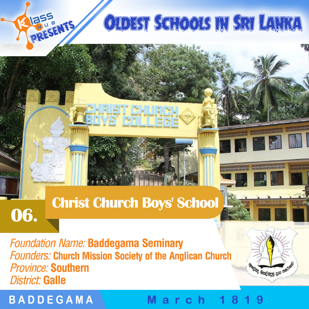 6. Christ Church Boys' School