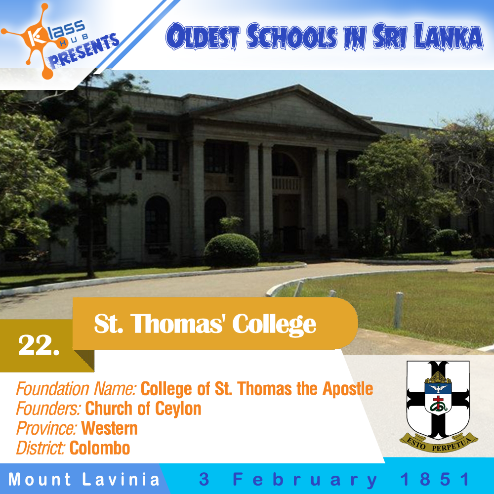 22. St. Thomas' College, Mount Lavinia