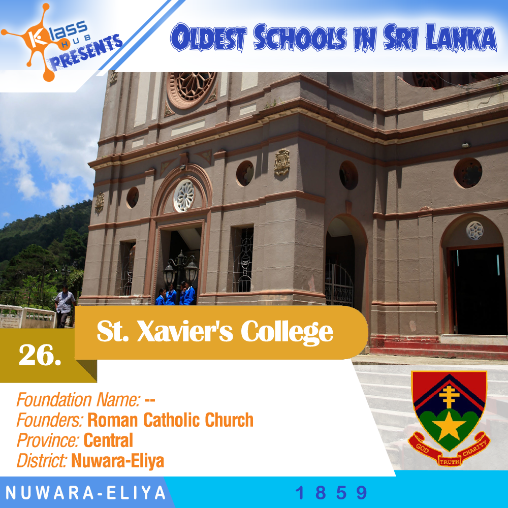 26. St. Xavier's College, Nuwara Eliya