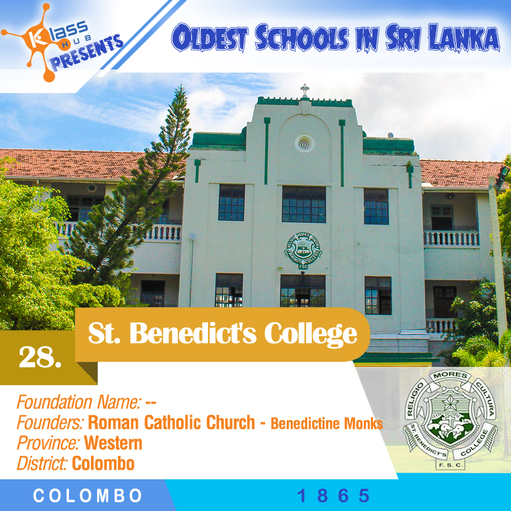 28. St. Benedict's College, Colombo