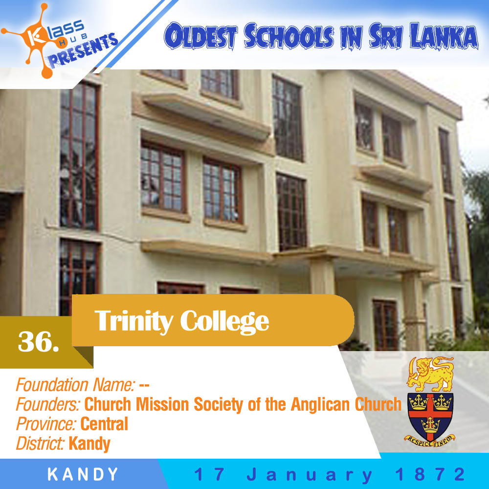 36. Trinity College, Kandy