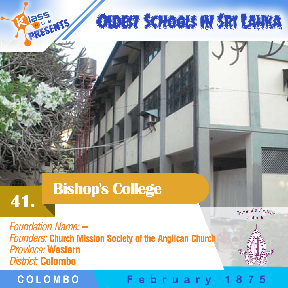 41. Bishop's College, Colombo