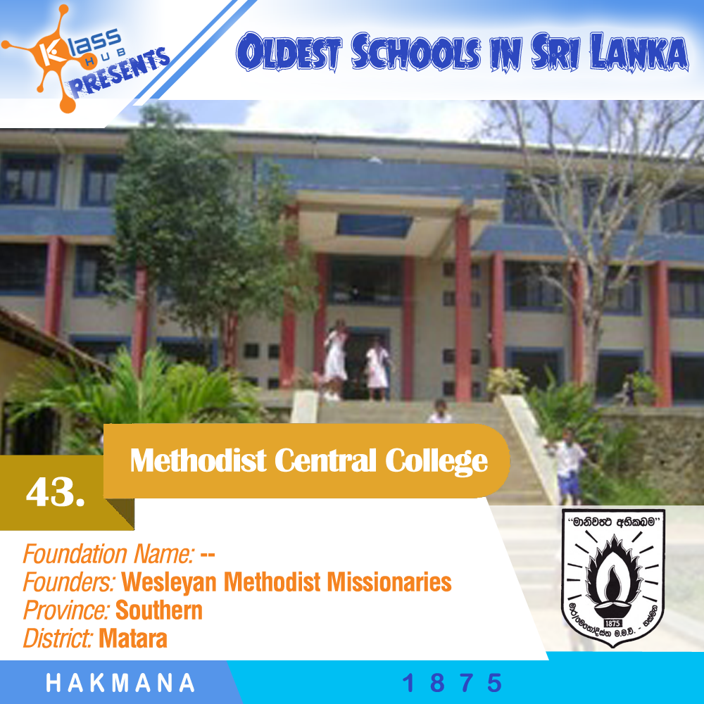 43. Methodist Central College, Hakmana