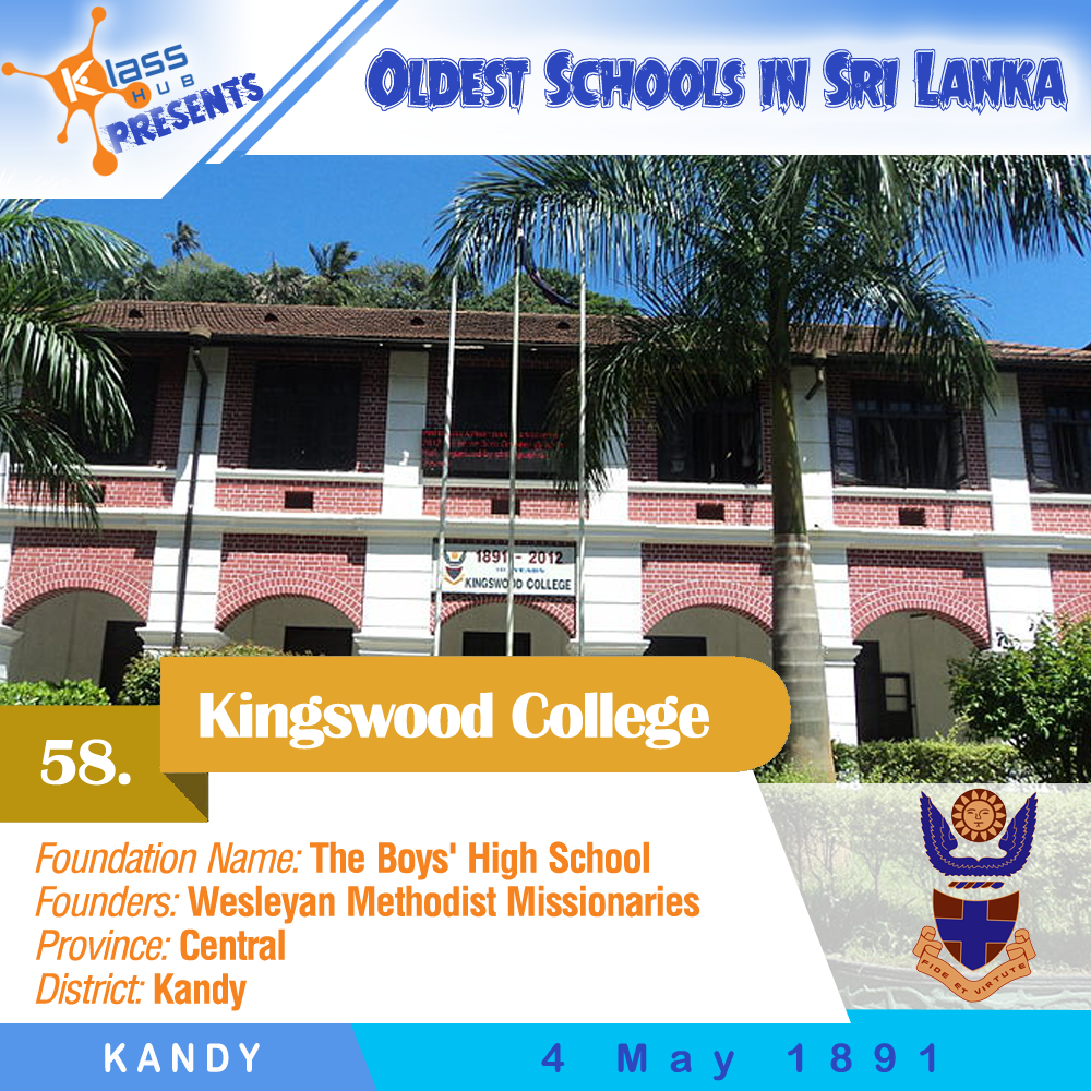 58. Kingswood College, Kandy