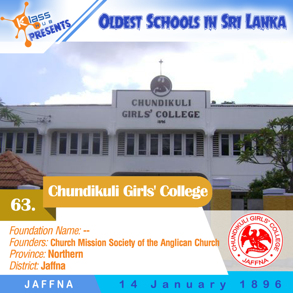 63. Chundikuli Girls' College